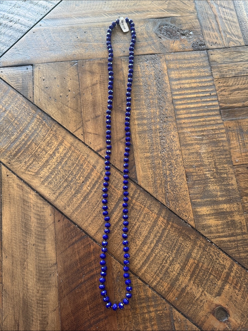 Turquoise Haven 34 in. Beaded Necklace-Navy